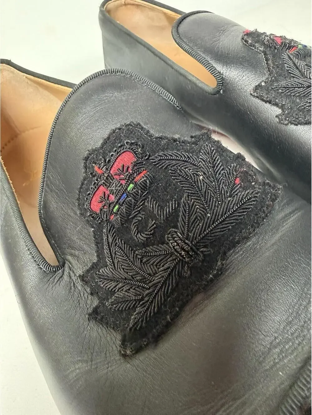 Christian Louboutin Dandelion Spikes Loafers Sz 43.5 US 10.5